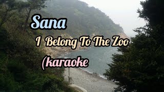 SanaI Belong To The Zoo karaoke lyrics [upl. by Yardna193]