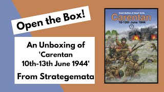 Open the Box Carentan from Strategemata Unboxing [upl. by Barnett883]