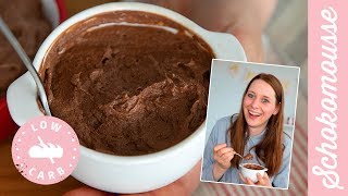 Low Carb Schoko Mousse  nur 2 Zutaten  Dessert ohne Zucker [upl. by Vander]