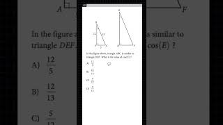 Similar Triangles on the SAT Math satmathpractice [upl. by Charbonnier]