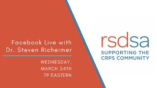 Facebook Live with Dr Steven Richeimer  CRPS and Ketamine [upl. by Adierf]