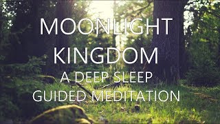 Guided meditation Deep Sleep Moonlight kingdom with relaxation Hypnosis [upl. by Bachman]