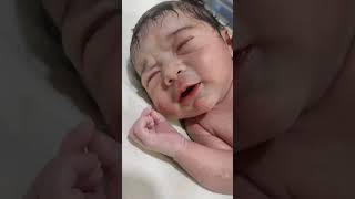 little angel god crying shortsvideo bornebaby cutebaby baby [upl. by Tahpos]