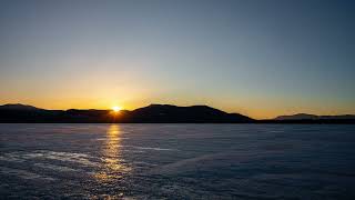 Ossipee Lake Sunset  Freedom NH  Timelapse  February 24th 2024 [upl. by Yllom]