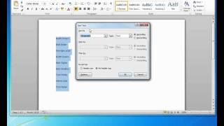 How To Sort Lists in Microsoft Word [upl. by Yzdnil]