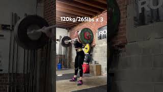 120kg265lbs x 3 [upl. by Laurita]