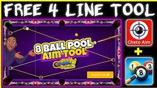 New 4 Line Tool 💥  8 Ball Pool Hack 😍 New Mini Cheto Free 🤑 8ballpool 8ballpoolhack 8bphack [upl. by Ertnod]