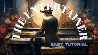 The Entertainer right hand tutorial EASY [upl. by Esinal26]