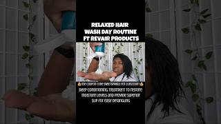 MY RELAXED HAIR WASH DAY ROUTINE USING REVAIR EXTREME HYDRATION HAIR COLLECTION  REVERSE HAIR DRYER [upl. by Milford]