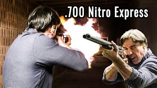 Shooting 700 Nitro Express  VERNEYCARRON  JAGD TOTAL [upl. by Retnyw]