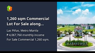 1260 sqm Commercial Lot For Sale along Daang Hari Las Pinas Metro Manila [upl. by Bowrah720]