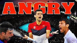 Novak Djokovic 🥵 Angry Moments [upl. by Refotsirk]