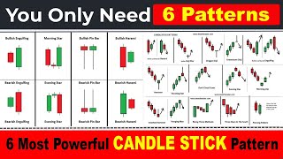 6 Most Powerful Candlestick Patterns for Trading  You only Need 6 Patterns in Trading [upl. by Kimberley172]