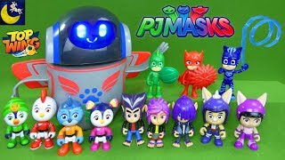 LOTS of PJ Masks and Top Wing Toys Robot Unboxing Toy Video For Kids Catboy Swift [upl. by Hamlani]