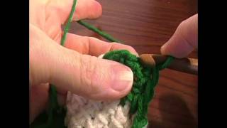 Entrelac Crochet Blanket Part 17 corner 2 [upl. by Elatia]