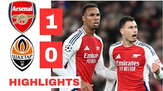 Arsenal vs Shakhtar Donetsk 10 HIGHLIGHTS  Martinelli Goal vs Shakhtar Donetsk [upl. by Stutman]