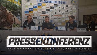 Chemnitzer FC  Pressekonferenz nach dem Auswärtsspiel beim 1 FC Lok Leipzig [upl. by Annahael]