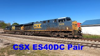 CSX ES40DC Pair 5428 5261 in Athens [upl. by Tillman]