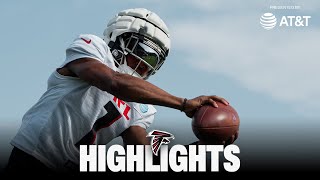 Highlights  Atlanta Falcons raise intensity for day one of pads l 2024 ATampT Training Camp  NFL [upl. by Ramonda]