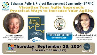 Visualize Your Agile Approach with Johanna Rothman  BAPMC Meetup  September 26 2024 [upl. by Rice]