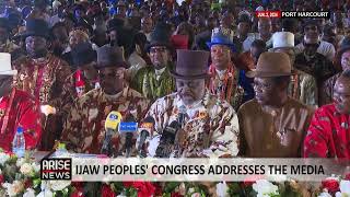 IJAW PEOPLES CONGRESS ADDRESSES THE MEDIA [upl. by Crifasi315]