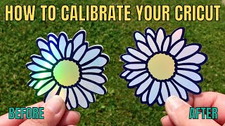 How to calibrate your Cricut machines  Stickers not cutting even  Cricut hacks [upl. by Madella776]