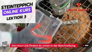 Steinteppich Online Kurs Lektion 3  Steine Bindemittel wiegen und mischen [upl. by Anyzratak]