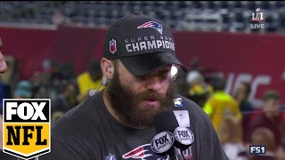 Julian Edelman reflects on win after incredible Super Bowl catch  SUPER BOWL LI [upl. by Nnyledam]