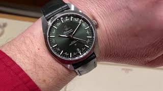 OMEGA Constellation Globemaster Anual Calendar  green dial [upl. by Enobe557]