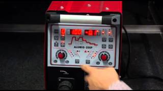 Pulse mig welding and parameters setting ——ALUMIG250p [upl. by Atiuqrahs274]