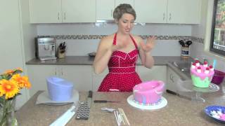 How to Decorate 3 Tier Topsy Turvy  Part 5 [upl. by Eniamor]