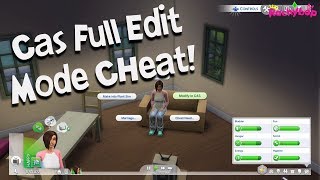 The Sims 4 on console CAS full edit mode CHEAT PS4 [upl. by Eytteb]