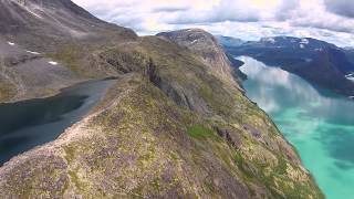 Norway Besseggen Hike  DJI Phantom 2 Vision [upl. by Winola272]