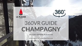 Champagny Télécabine  Gondola  La Plagne  ChampagnyenVanoise  Full HD360VR [upl. by Yelsnik]