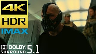 Bane Hijacks CIA Plane  Opening Scene in IMAX  The Dark Knight Rises 2012 Movie Clip 4K HDR [upl. by Anailuj]