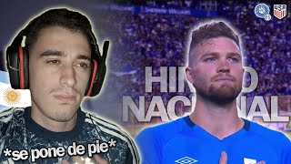 🇦🇷 ARGENTINO REACCIONA al HIMNO NACIONAL de EL SALVADOR en ESTADIO CUSCATLÁN vs Estados Unidos 🇸🇻 [upl. by Nirda]