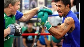 Manny Pacquiao EXPLOSIVE POWER amp SPEED Mitt Workout COMPLETE amp UNEDITED With Freddie Roach [upl. by Alrak]