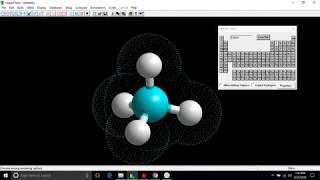 Memodelkan molekul metana menggunakan Hyperchem [upl. by Yraeht612]