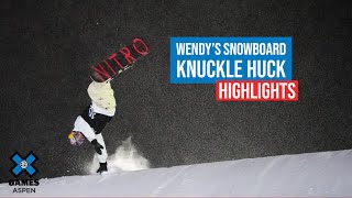 Wendy’s Snowboard Knuckle Huck HIGHLIGHTS  X Games Aspen 2022 [upl. by Sema]