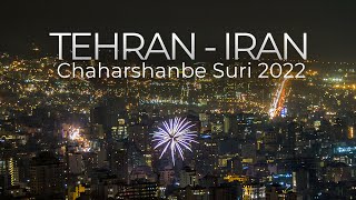 Chaharshanbe Suri 2022 from Baame Tehran  چهارشنبه سوری ۱۴۰۰ از بام تهران [upl. by Ydnac]