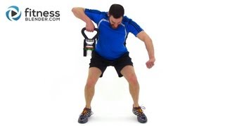 Full Length KettleBell Workout Video  Total Body Kettlebell Routine [upl. by Yrellih]