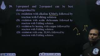 1propanol and 2propanol can be best distinguished by [upl. by Nesnar]