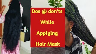 Tips to follow while applying Hair Mask in Tamil Follow these instructions to get maximum benefit [upl. by Yuht]