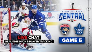 Florida Panthers vs Toronto Maple Leafs  Live Chat  Game 5  Stanley Cup Playoffs [upl. by Ancell]