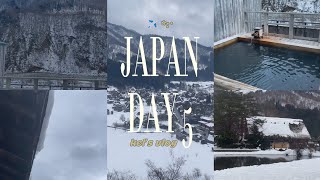 JAPAN VLOG day 5  shirakawago yukimurasaki ryokan onsen [upl. by Ahseina504]