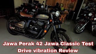 Jawa 42 and classic and 42 and Perak bike full Review and test Driving vibration issues in Tamil PA [upl. by Semyaj784]