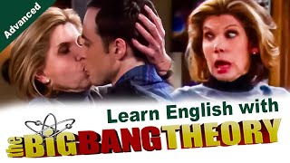 LEONARDS MOM Is Drunk and KISSES SHELDON  Learn English with The Big Bang Theory [upl. by Parish]