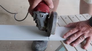 How To Cut Tile On A Dry Cut Angle GrinderDiamond BladeSIMPLE amp EASY [upl. by Enialb]