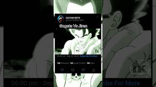 Who will win Gogeta Vs Jiren animeedit anime shorts [upl. by Koziarz]