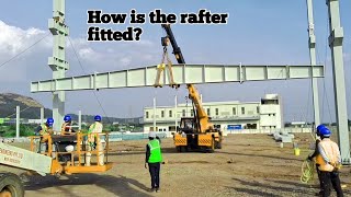 🤔How is the rafter fittedSteel building Construction [upl. by Koeninger670]